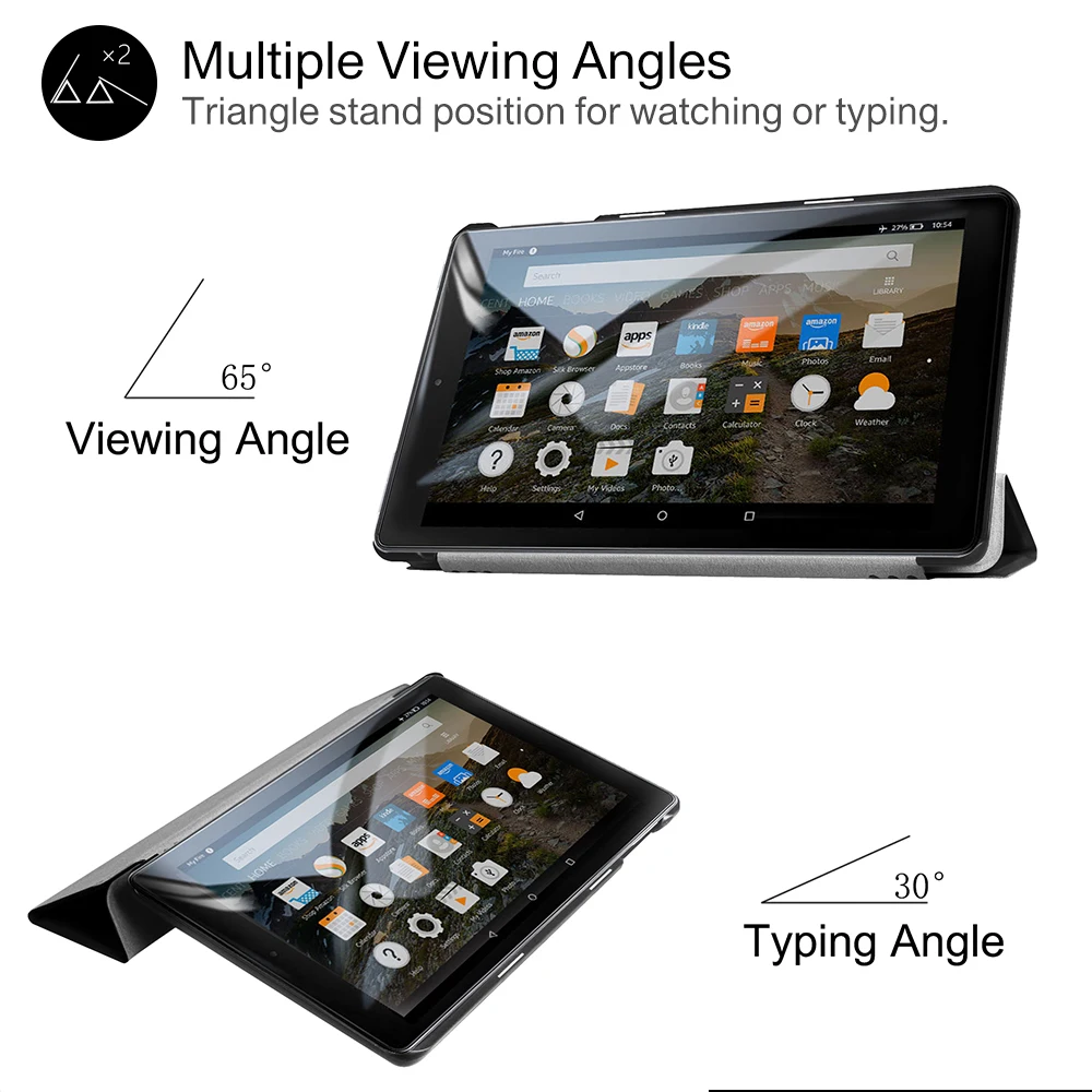 Чехол из искусственной кожи для amazon 2017 выпуска всех новых планшетов Fire 8 с Alexa &quotHD