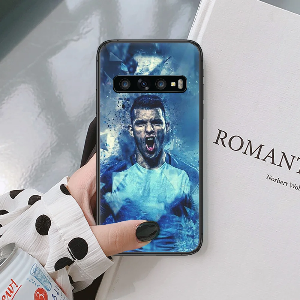 

Sergio Aguero kun soccer football 10 Phone case For Samsung Galaxy Note S 8 9 10 20 Plus E Lite Ultra black black funda 3D cover