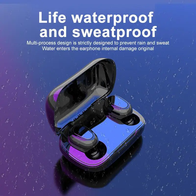 TWS беспроводные наушники Bluetooth 5 0 мини стерео Спортивная гарнитура Бас Звук