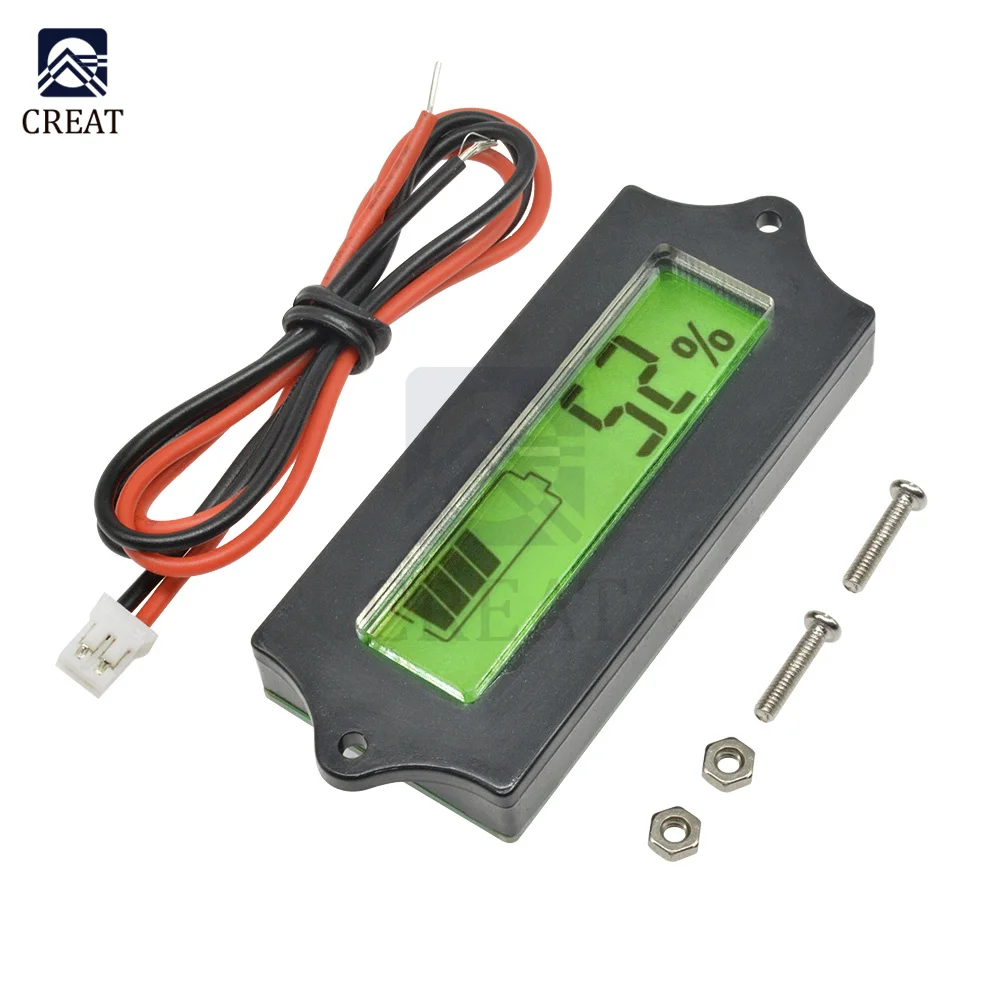 

1PC Battery Capacity Tester Indicator For 12V Lead-acid Lithium LiPo LCD Module New Diy Electronic Board