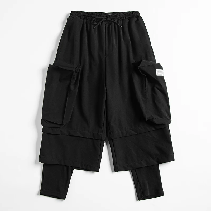 Мужские брюки карго в стиле хип хоп уличная одежда из 2 предметов султанки с