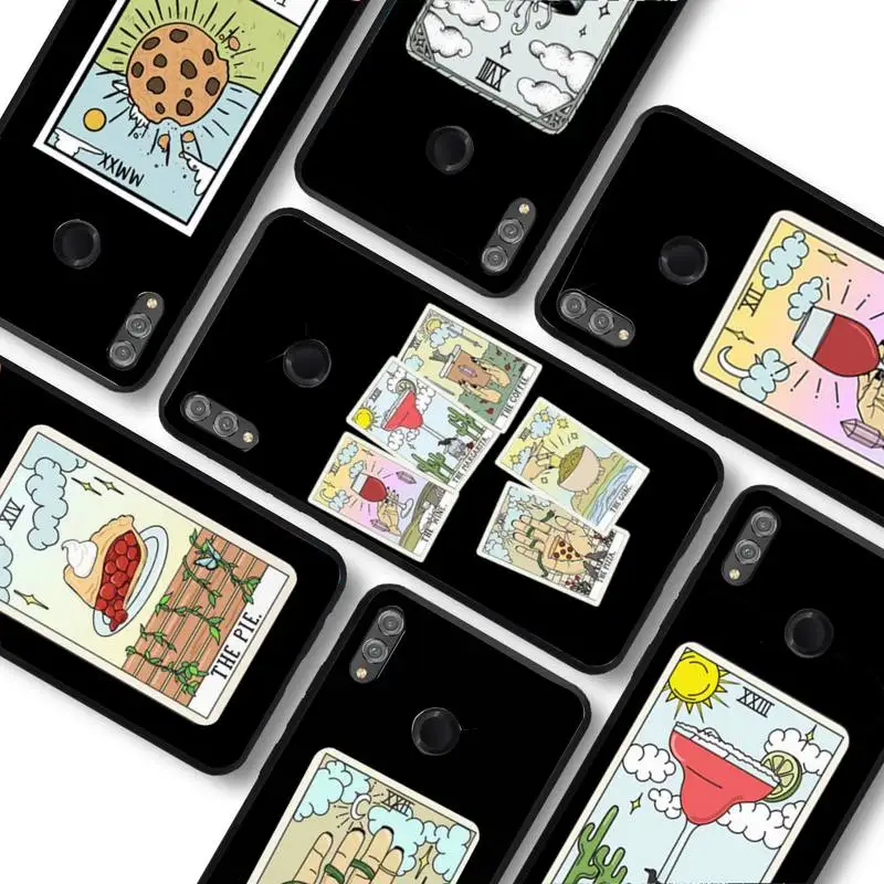 

Aesthetic Art draw Pizza Coffee Phone Case For Huawei honor10Lite 10i 20 8x 10 Honor9lite 9xpro Coque
