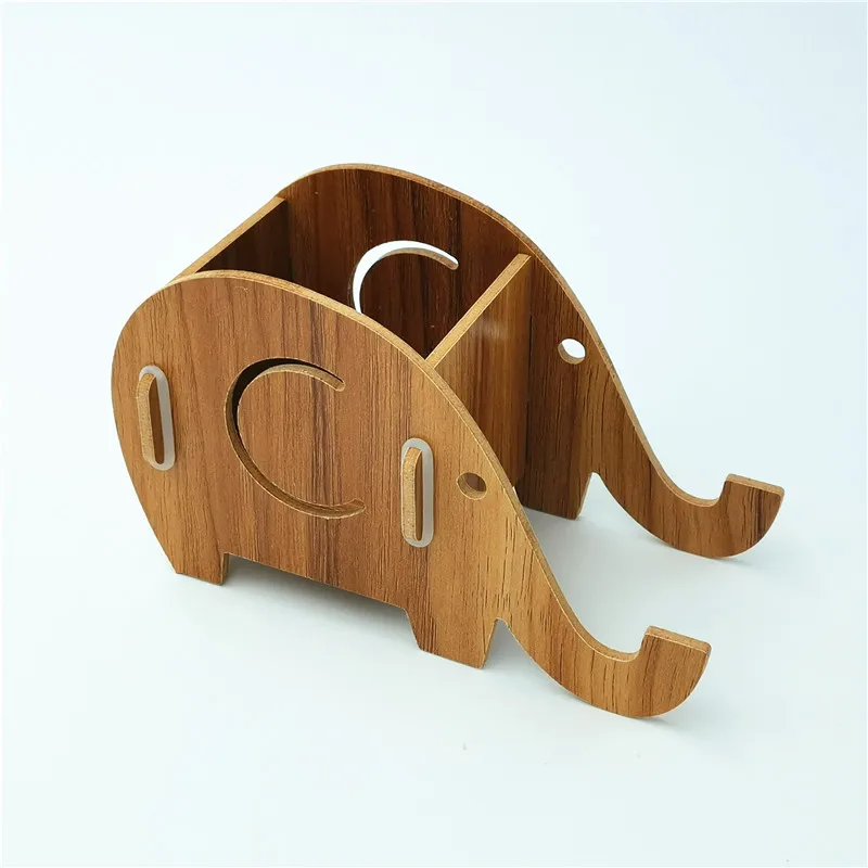 elephant desk pen holder organizer pencil case stand for pens office accessories also for mobile phone pencil holder pen holder free global shipping