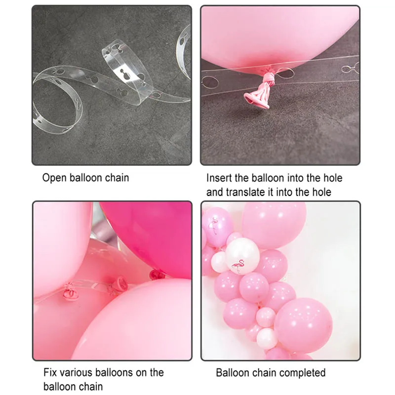 

Воздушный шар цепи Арка подключения держатель ленты лента 5 м для декорирования День рождения свадебные SCVD889