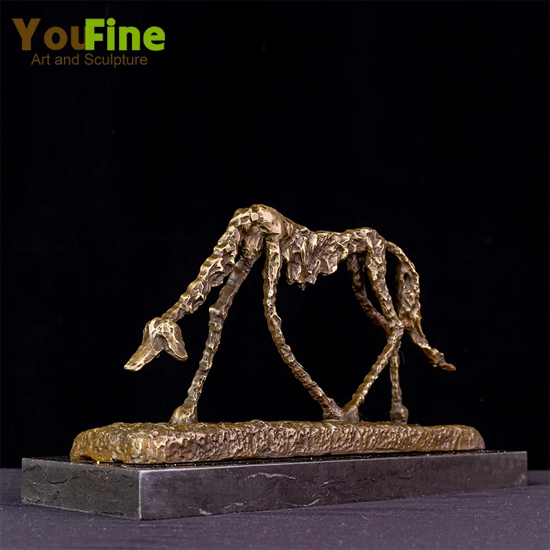 

Bronze Giacometti Animal Statue Abstract Dog Sculpture Alberto Giacometti Bronze Cast Art Crafts Home Decor Collection Ornament