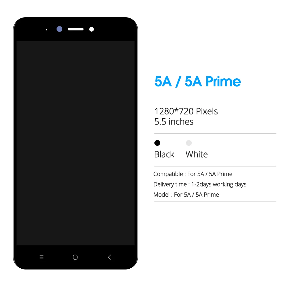 Новый ЖК-дисплей 100% года для XIAOMI Redmi Note 5A / Prime сенсорный экран с дигитайзером и