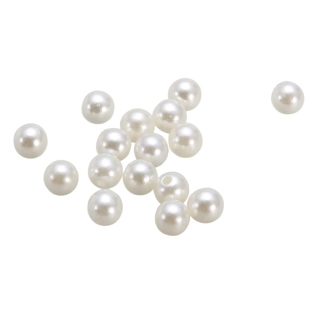 100 шт поделки из кожи жемчужные заклепки 6 мм серебро и слоновая кость для сумки