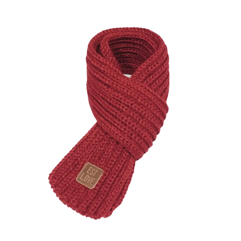 

2020 Autumn Winter New Children's Scarf Warm Thicken Windproof Baby Girls Scarf Knitting Scarf For Boys Casual Cute Kids Scarf