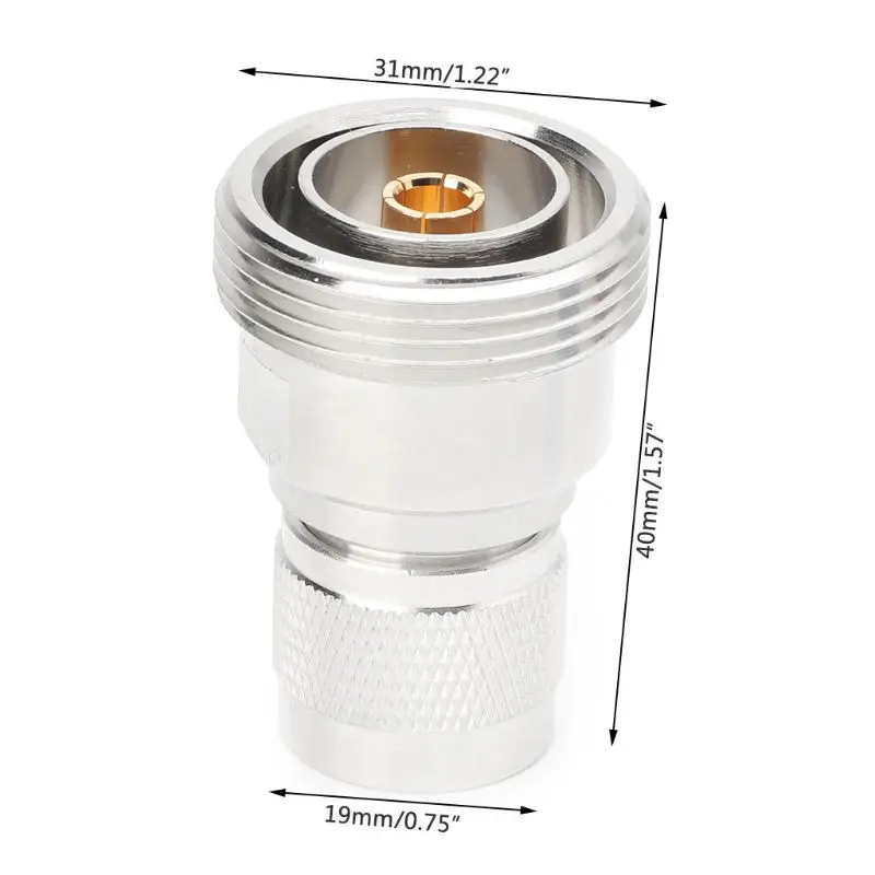 

RF Coaxial Adapter L29 7/16 DIN Female Jack To N Male Plug Connector