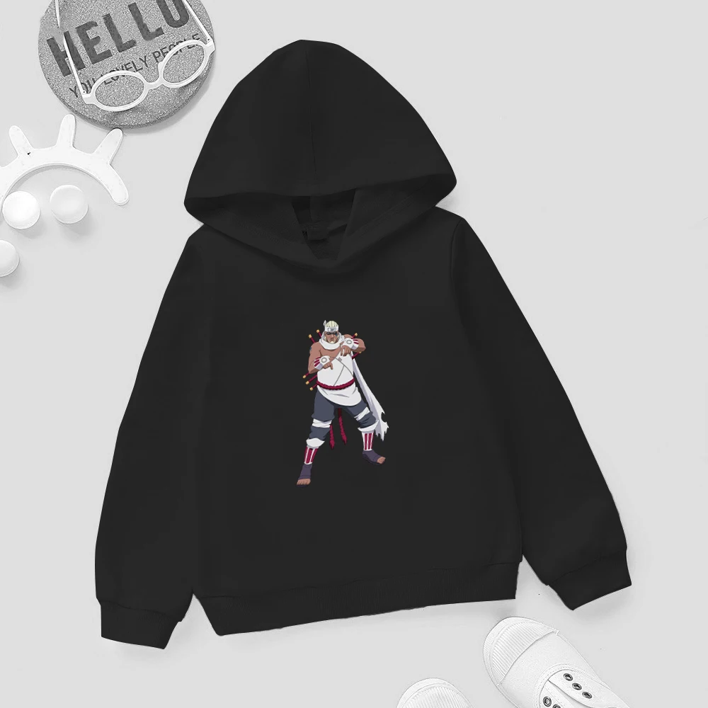 

Japanese Anime Hoodies for Kids Boys And Grils pure Cotton Printed Pullover with Hood 2021 Spring Children's Clothing For 4-14T