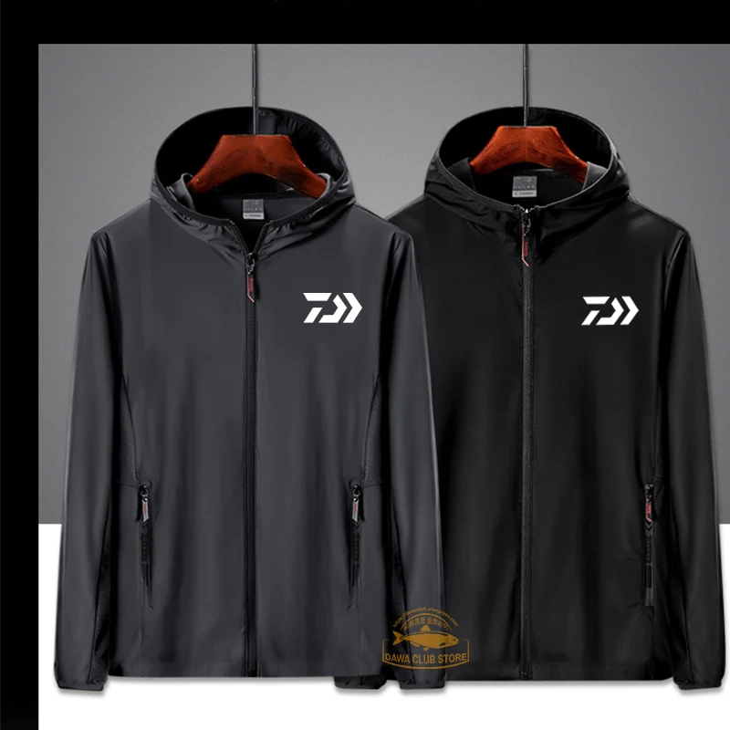 DAIWA Новый Модный летний костюм из тонкого ледяного шелка Мужская Солнцезащитная