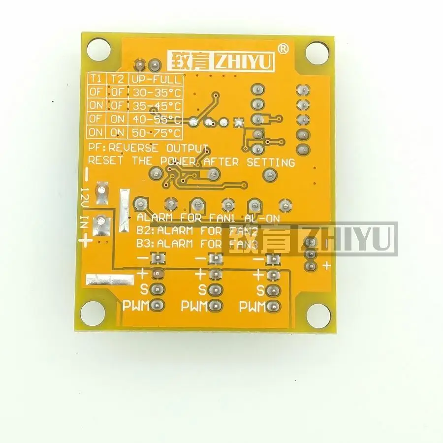 2-полосная 4-провод PWM Fan автоматический Контроль температуры Регулятор
