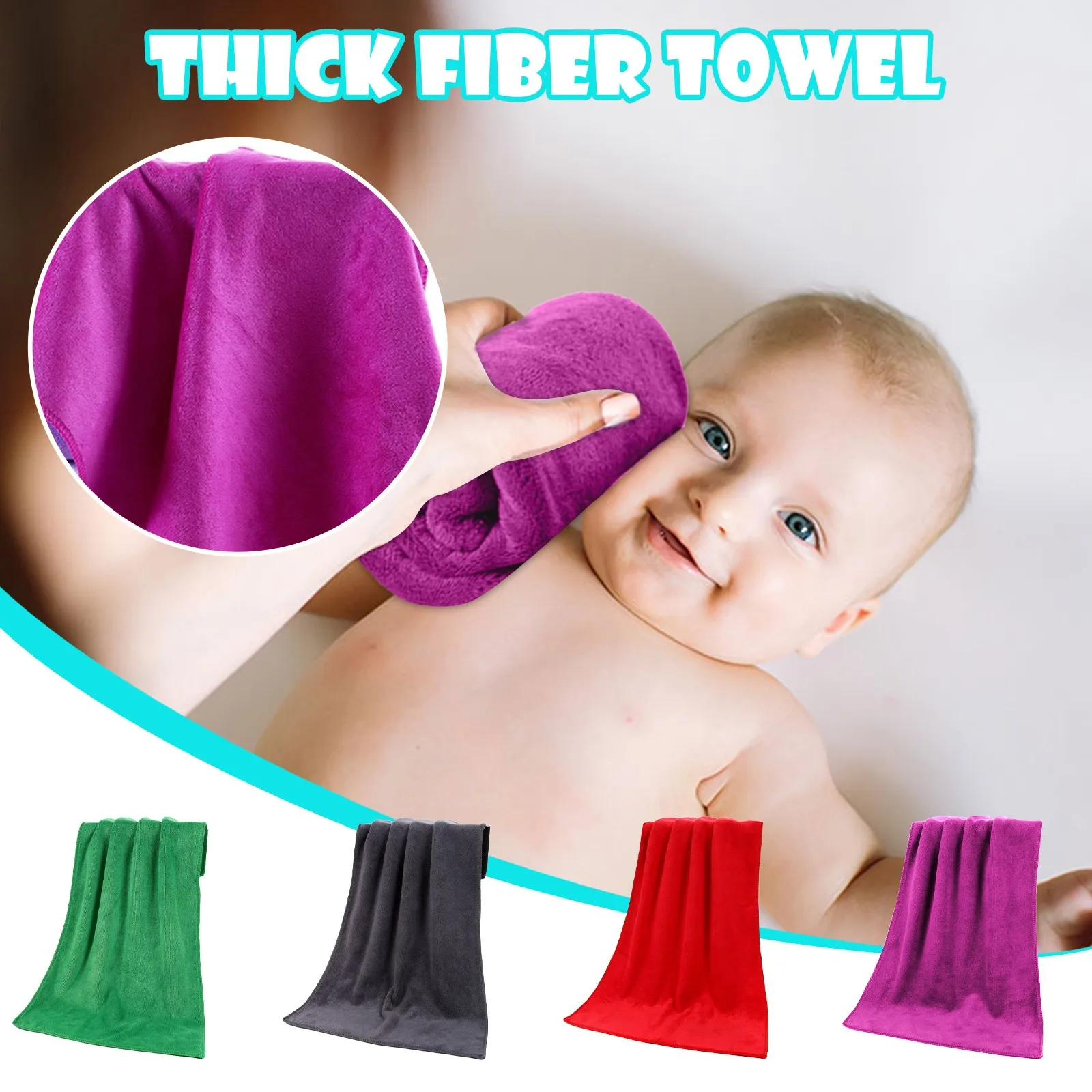 

Microfiber Absorbent Car Cleaning Towels Car Wash TowelsCleaning Towels Towels Multifunctional Car Cleaning Bathing Towel