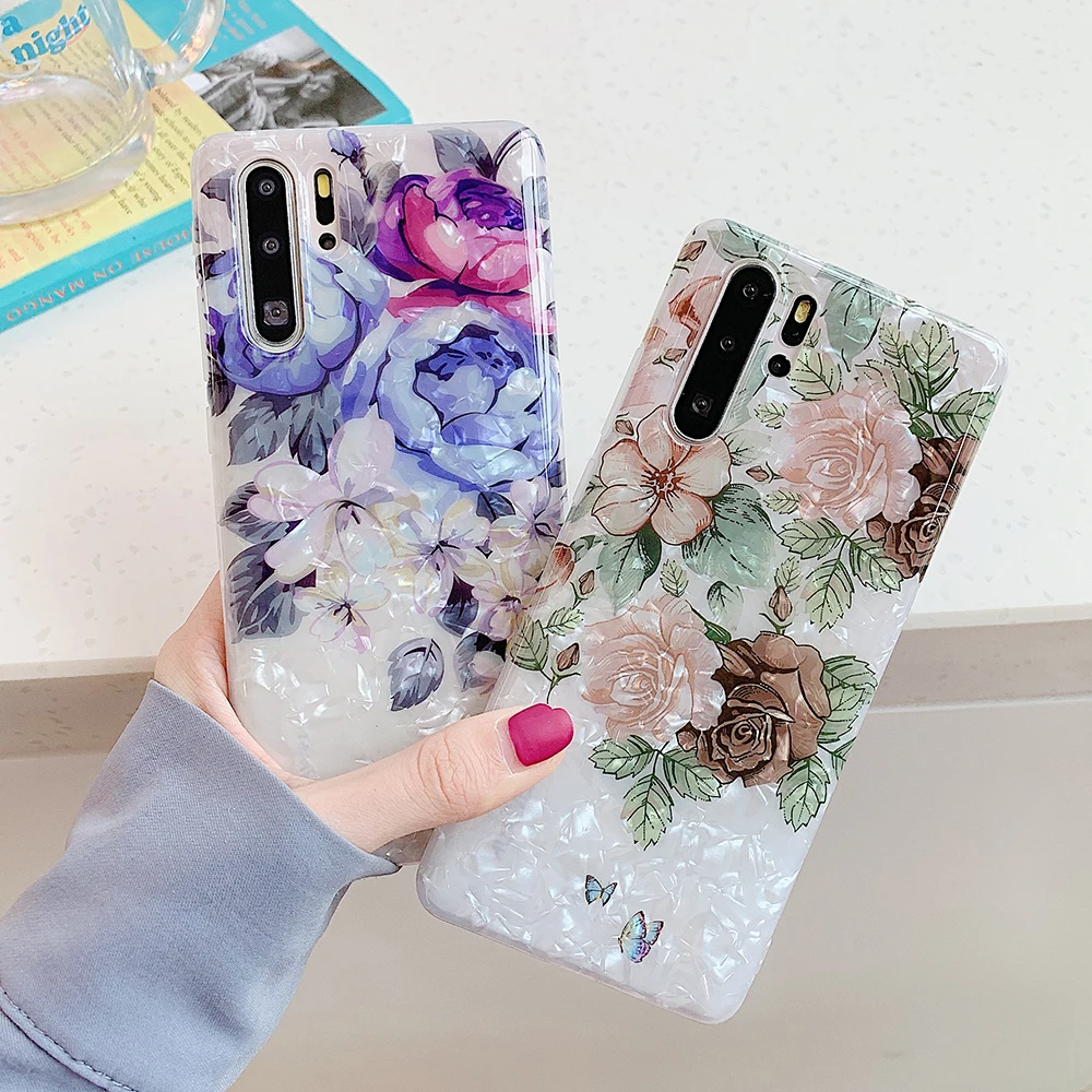 Винтажный чехол LOVECOM с цветочным рисунком для телефона Huawei P20 P30 Lite P40 Pro Dream