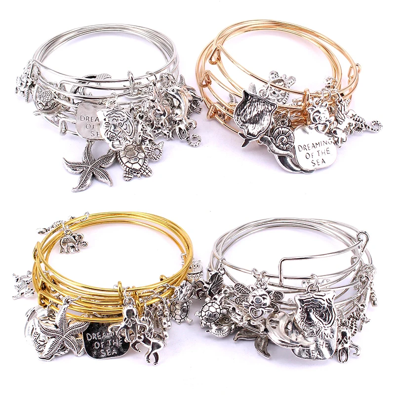 5 шт. Набор браслета браслеты из проволоки для женщин и девочек ювелирные изделия