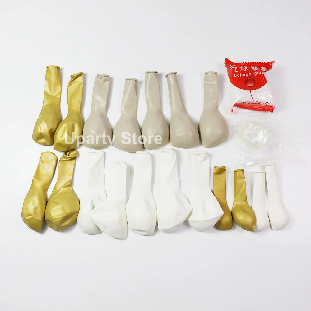 162 шт. белые песочные золотые воздушные шары арочная гирлянда в стиле ретро