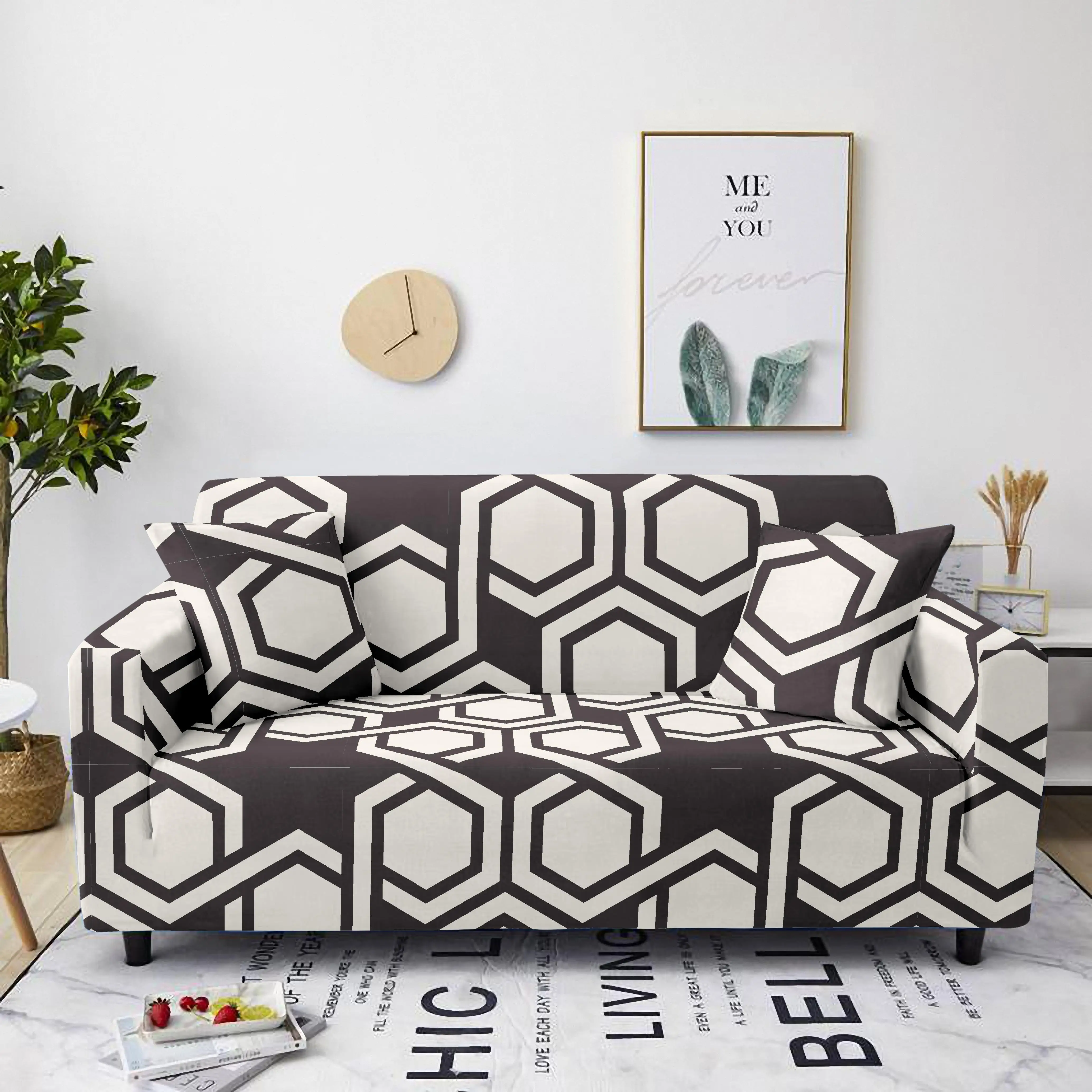Универсальный Эластичный чехол для дивана украшение дома с геометрическим