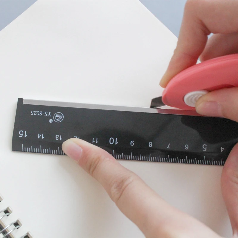 JIANWU 15cm Plastic double-sided scale ruler Stationery simple Cutting School Supplies Drawing supplies | Канцтовары для офиса и