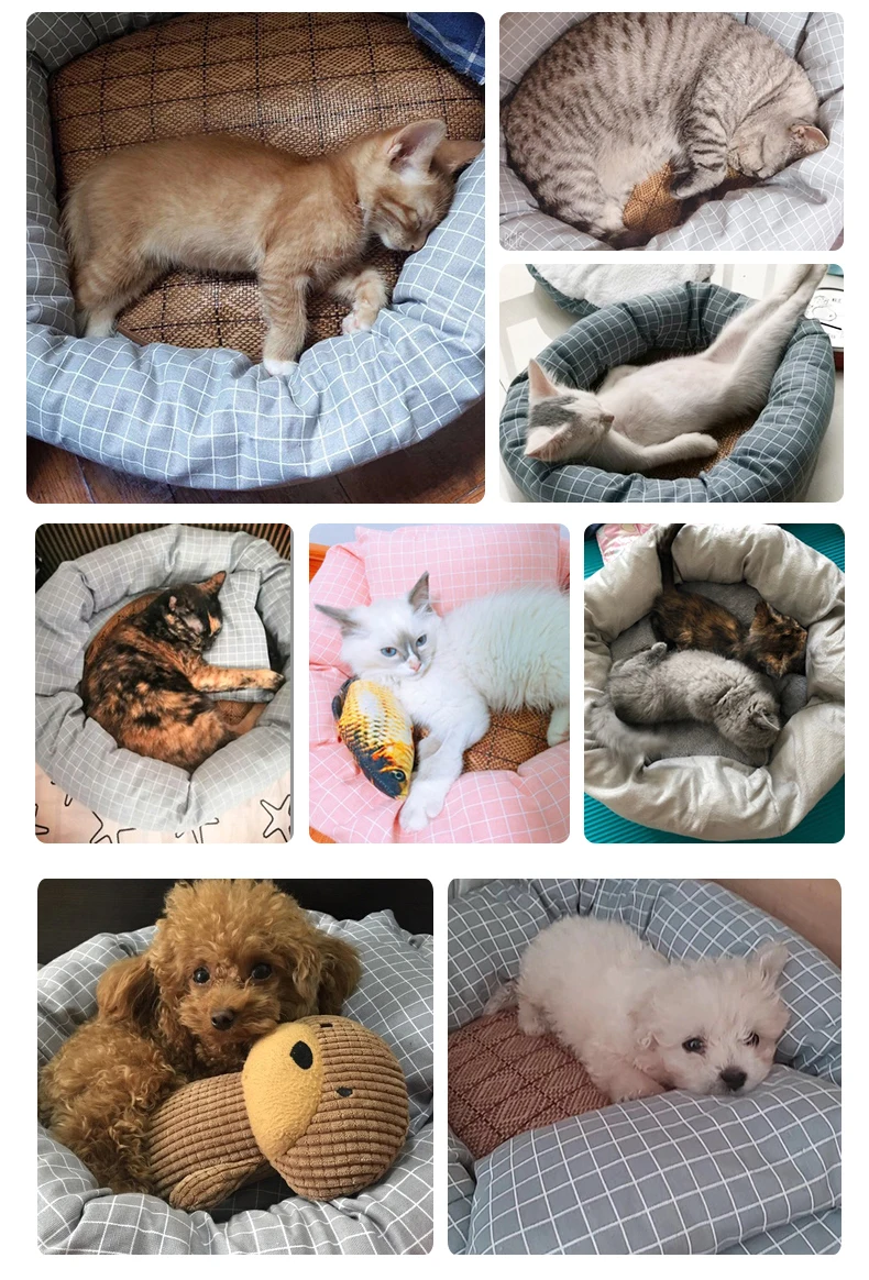HOOPET Pet кошка диван Собака Кровати дышащее дно Мягкая теплая кошка кровать дом для маленьких средних подушки для собак товары для собак
