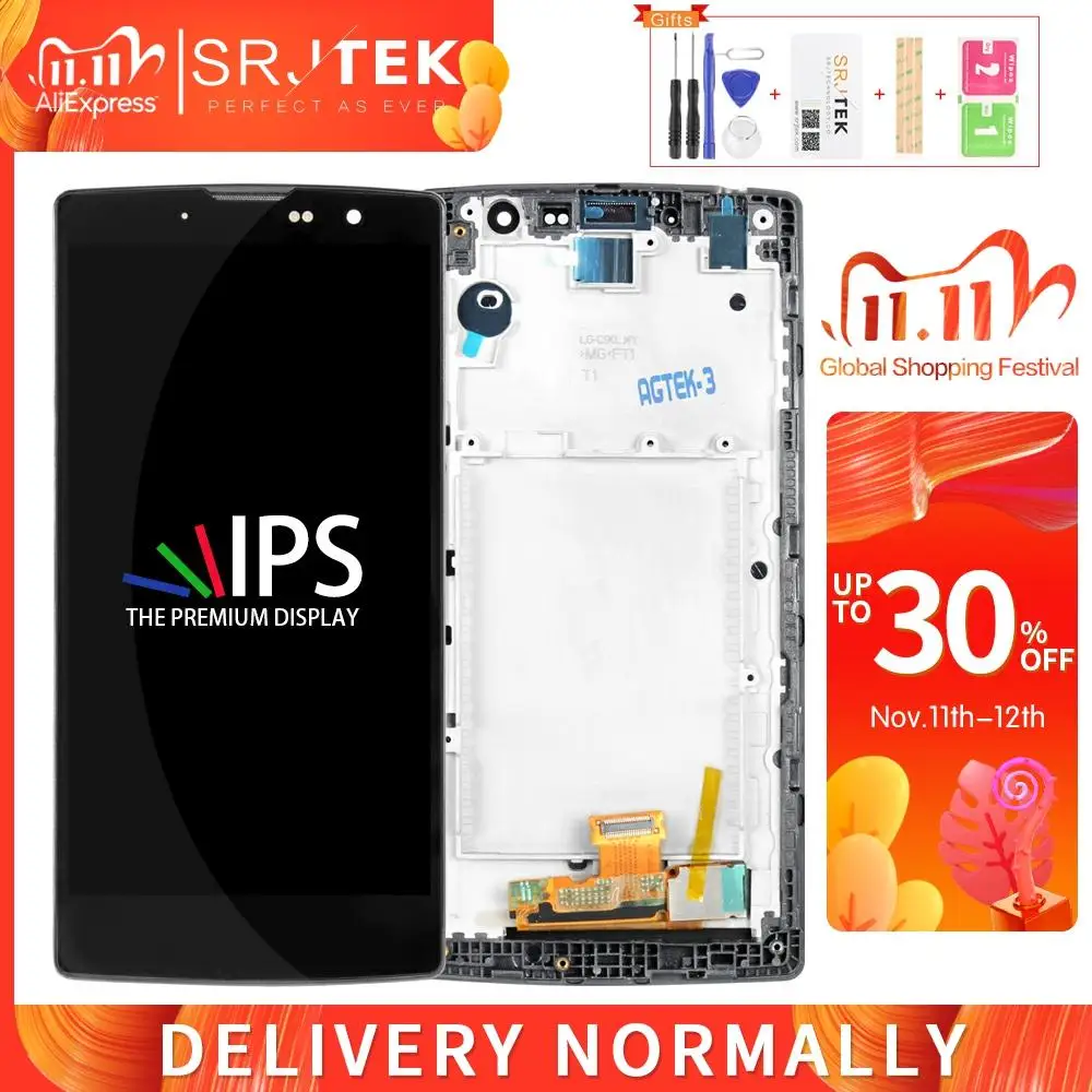 Srjtek экран для LG G4c H525N ЖК дисплей сенсорный дигитайзер стекло + рамка в сборе 5 0