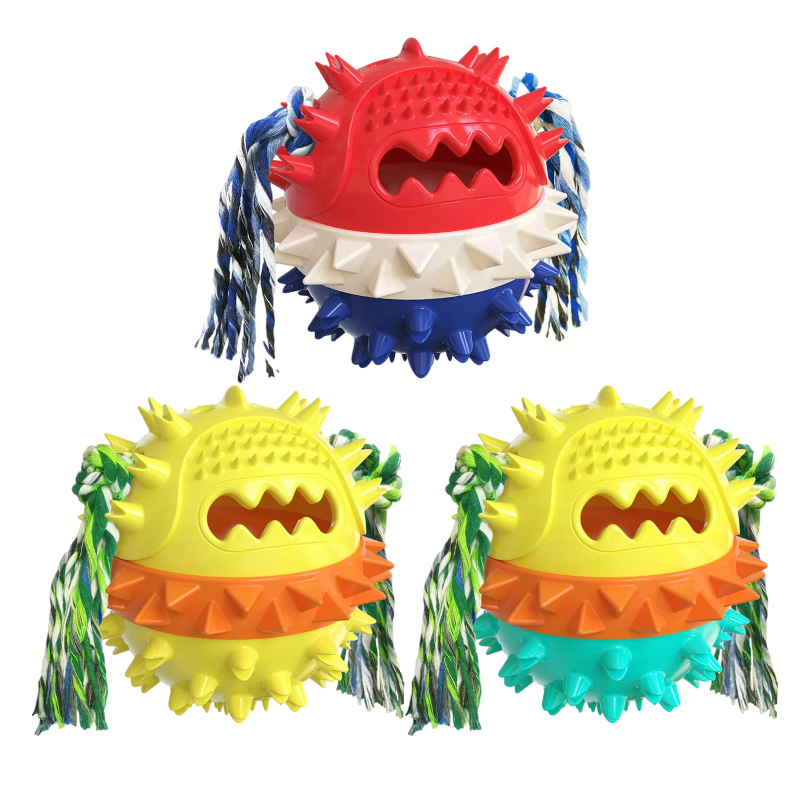 

Toys for Dogs Rubber Dog Ball For Puppy Funny Dog Toys For Pet Puppies Large Dogs Tooth Cleaning Snack Ball Toy For Pet Products