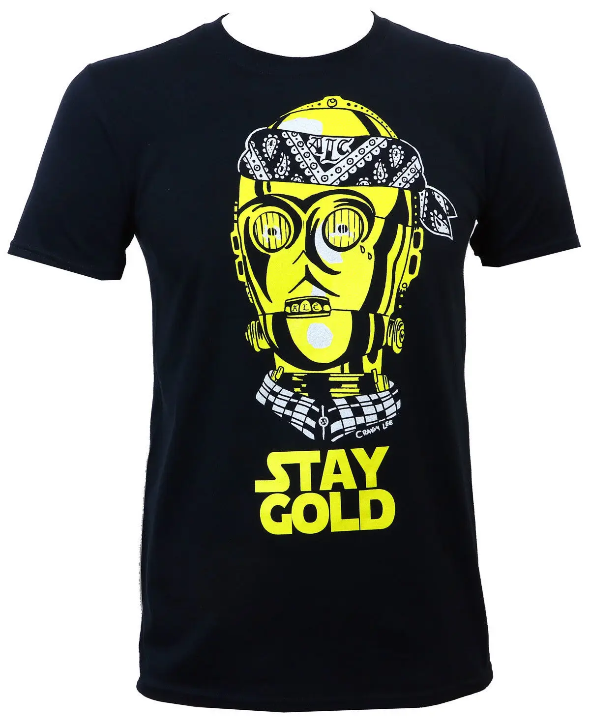 ALC одежда Stay Gold C 3PO Гангстер тату арт уличная футболка новые модные футболки