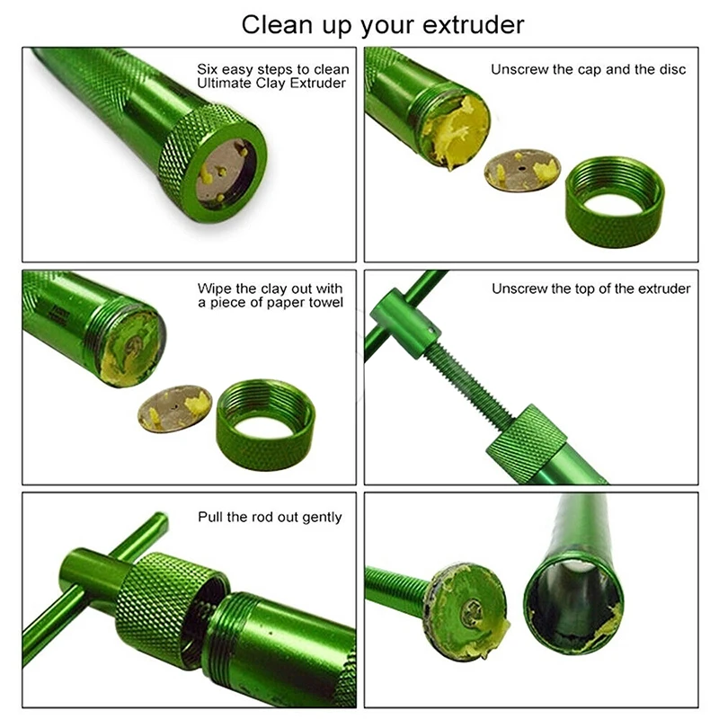 

Professional Polymer Clay Extruder Sculpting Tools High Quality Pottery Ceramics Making Supplies w/20 Discs Cake Decorating Tool