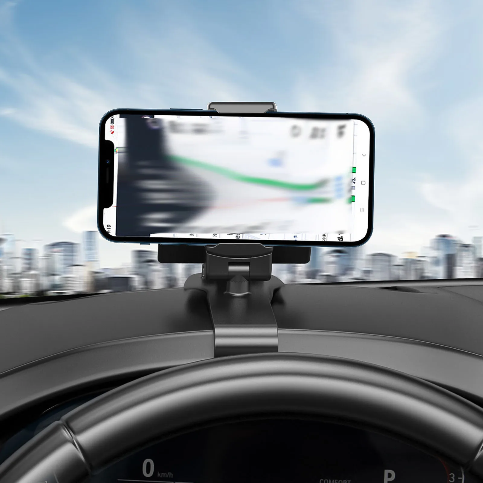 

Универсальный держатель для телефона HUD с креплением на приборную панель, держатель для телефона в автомобиле, подставка, кронштейн, поддер...