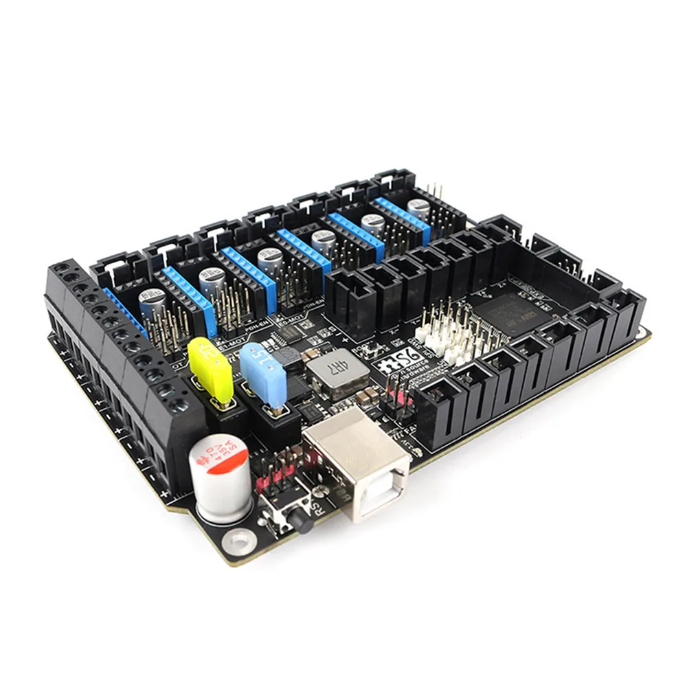 

3D-принтер S6 V1.2 ARM32-bit, основная плата управления, поддержка 6X TMC драйверов, цветной сенсорный экран Uart/SPI Flying Wire XH/MX Connector