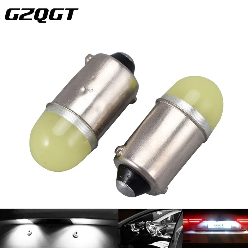 1x BA9S T4W 363 1895 233 Мини супер яркий круглый 3D COB LED чистый белый автомобильный номерной