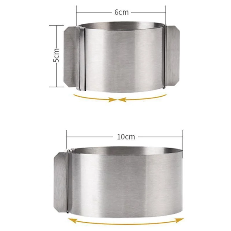 

Cake decorating tools Adjustable Mousse Ring Round Mould Mousse Cake Edge Collar Film Kitchen Accessory DIY Baking Cake Tools