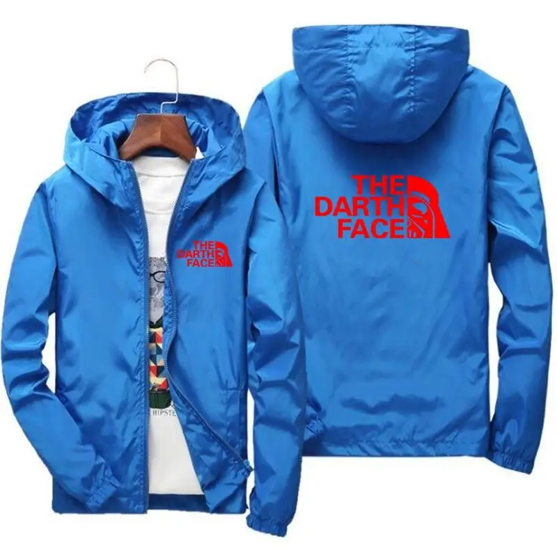 

2021 Spring And Summer New Printed Men's Jacket Casual Hooded Jacket New Autumn Reflective Zipper Jacket + Outdoor Sports