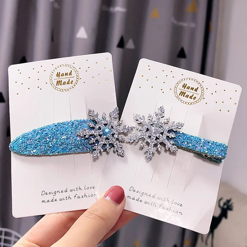 3 шт. головные уборы костюмы Аксессуары для принцессы Эльзы заколки волос девочек