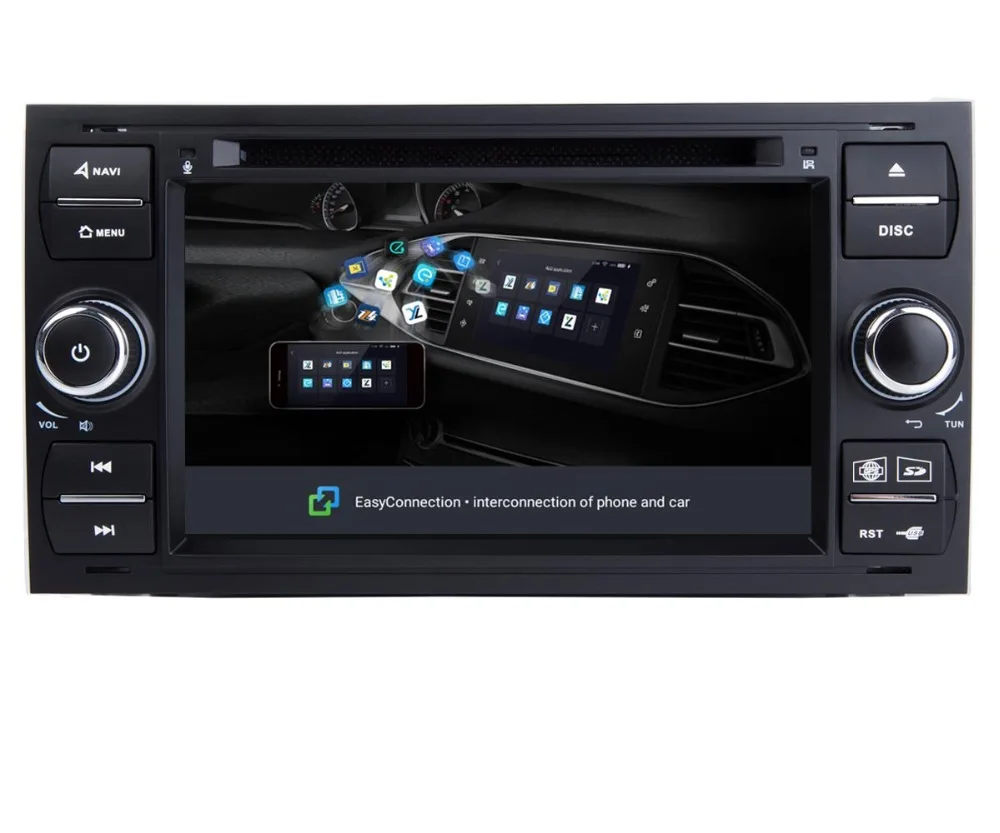 Автомобильный мультимедийный плеер Android 9 gps Авторадио 2 Din 7 дюймов для Ford Mondeo Focus Transit C-MAX S-MAX Fiesta автомобильный dvd-плеер