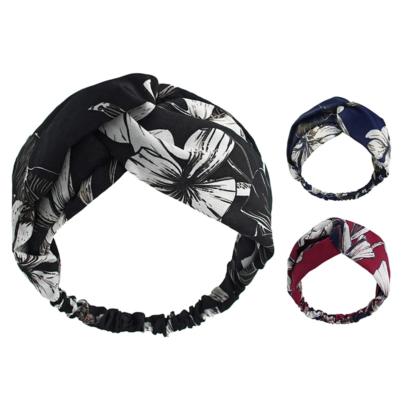 

Chen Yan Fashion Lady Headband Girl Colorful Headbands Knots Cross Hairband FD18013