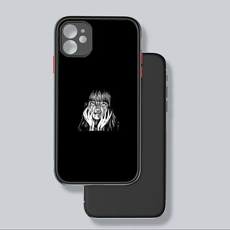 

Japanese horror comic Phone Case Matte Transparent for iPhone 7 8 11 12 s mini pro X XS XR MAX Plus coque