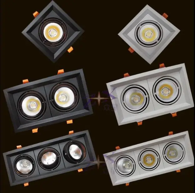 Диммируемый светодиодный пуховой светильник COB потолочный Точечный 10 Вт 20 30