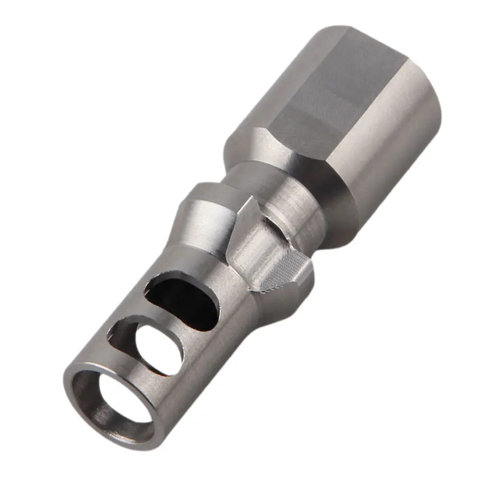 

1/2x28 9mm stainless steel muzzle 3 Tri Lug structure Outdoor hunting 5/8x24 Thread accessory