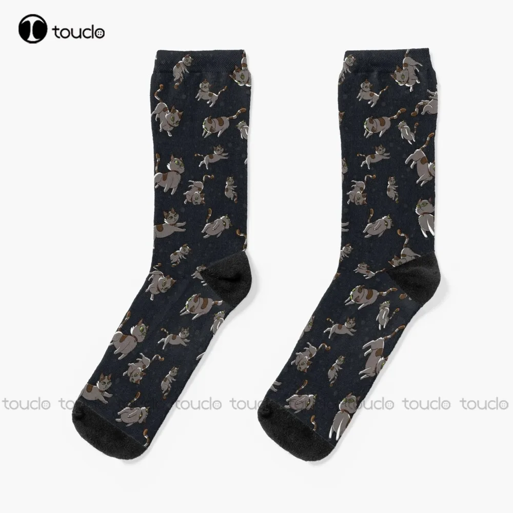 

New Schrodinger'S Cats - Rick Pattern & Design Socks Cotton Socks For Men Personalized Custom Unisex Adult Socks