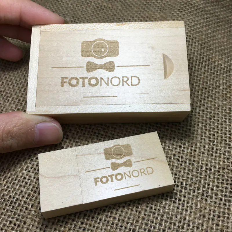 (10 шт бесплатных пользовательских логотипов) Деревянные usb + коробка карту флэш