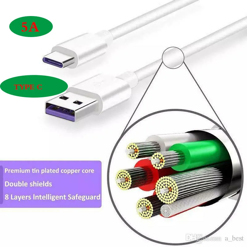 Зарядный кабель usb Type-C 5 А для телефонов Samsung LG Sony Motorola HTC Oneplus Xiaomi Vivo OPPO | Мобильные