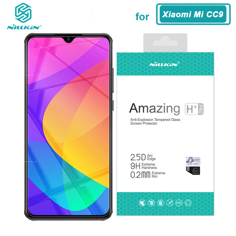 Для Xiaomi Mi 9 Lite закаленное стекло Nillkin H+Pro 0,2 мм 2.5D Защитное стекло для экрана для Xiaomi CC9 CC9E CC 9E Mi9 Mi 9 Lite