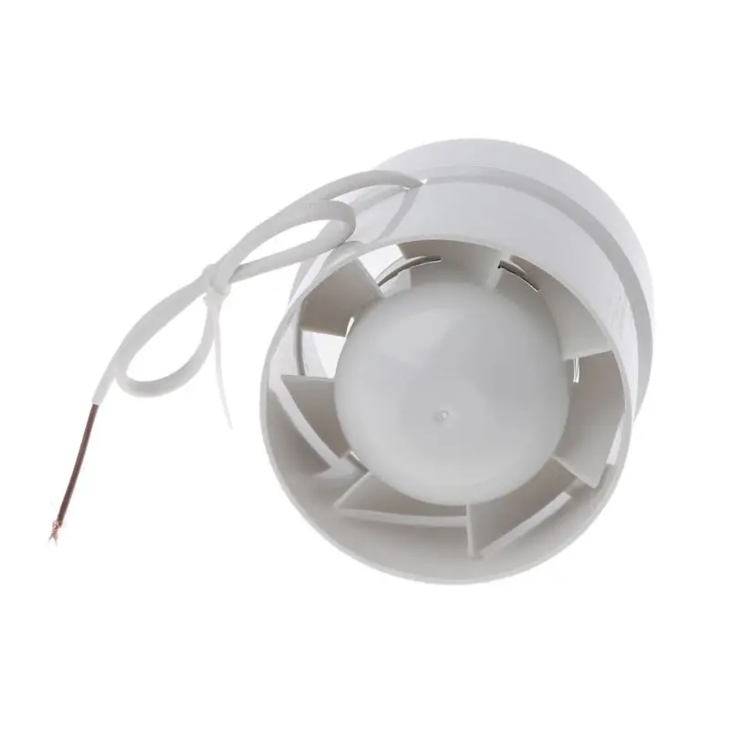 Round Pipe Fan Duct Booster Exhaust Ventilator Ventilation Vent Air 4" 5" 6" Mute for Window Bathroom Toilet Kitchen 220V M7DF