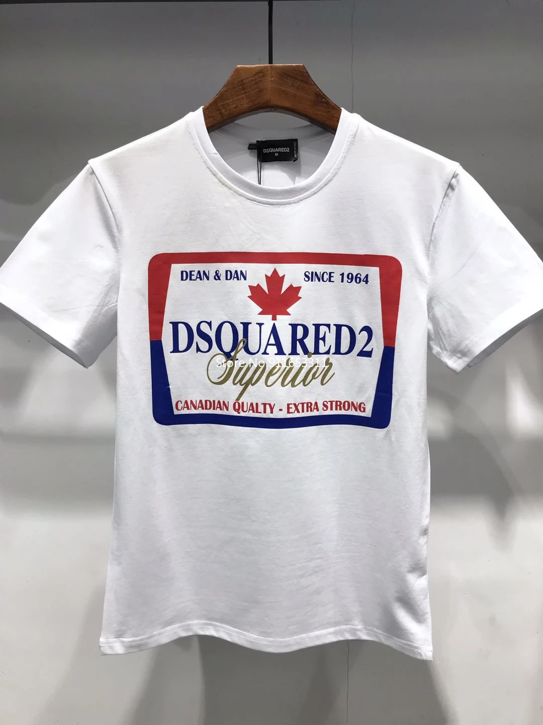

Classic Dsquared2 Round Neck Short-sleeved T-shirt Pure Cotton Motorcycle Broadcloth Casual T-shirt for Men Tops DSQ2
