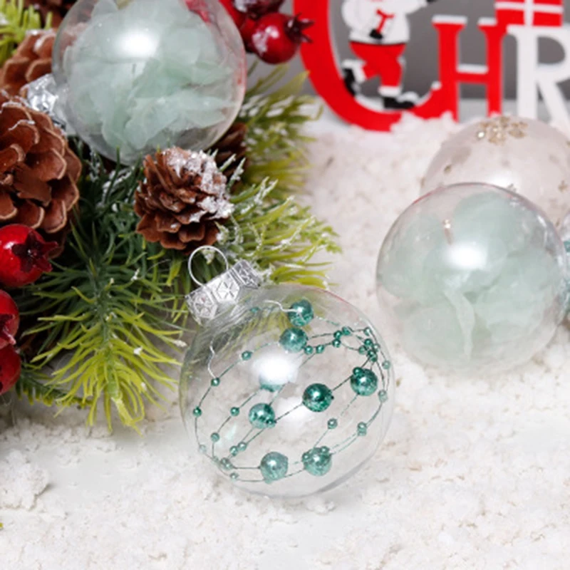 

HOT SALE 24 Pcs Christmas Tree Hanging Ball Decor Plastic Christmas Tree Pendant for Home Party Hanging Ball