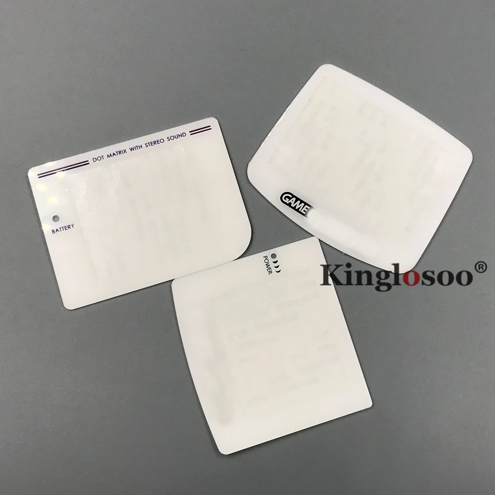 Белые стеклянные Экраны Замена объектива для Gameboy Classic GBC GB DMG GBA пластиковая