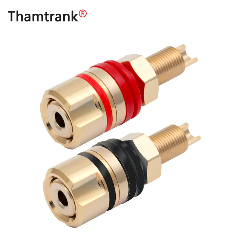 10 шт. позолоченные клеммы для усилителя бананового разъема 4 мм|Соединители| |