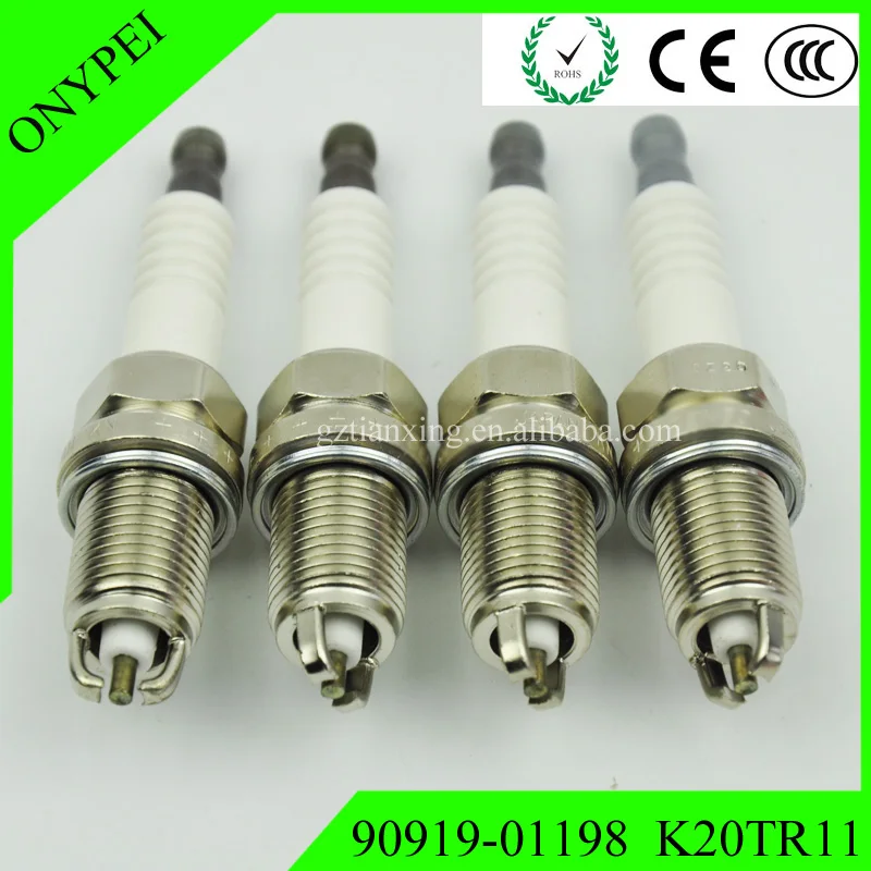 

High Quality K20TR11 90919-01198 Spark Plug For Toyota Avensis Camry Corona Caldina RAV4 Picnic Vista 90919 01198 K20TR-11