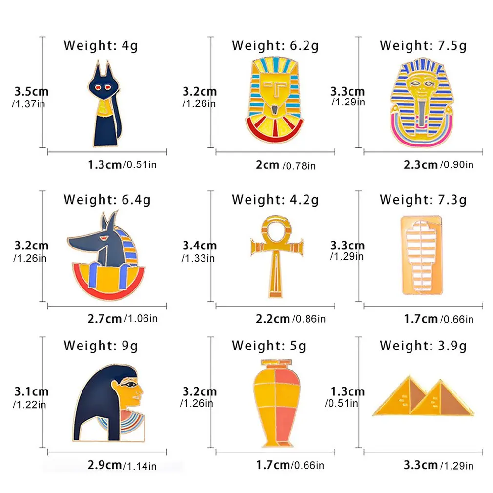Древняя египетская Пирамида брошь Фараон Лев портрет Капельное масло