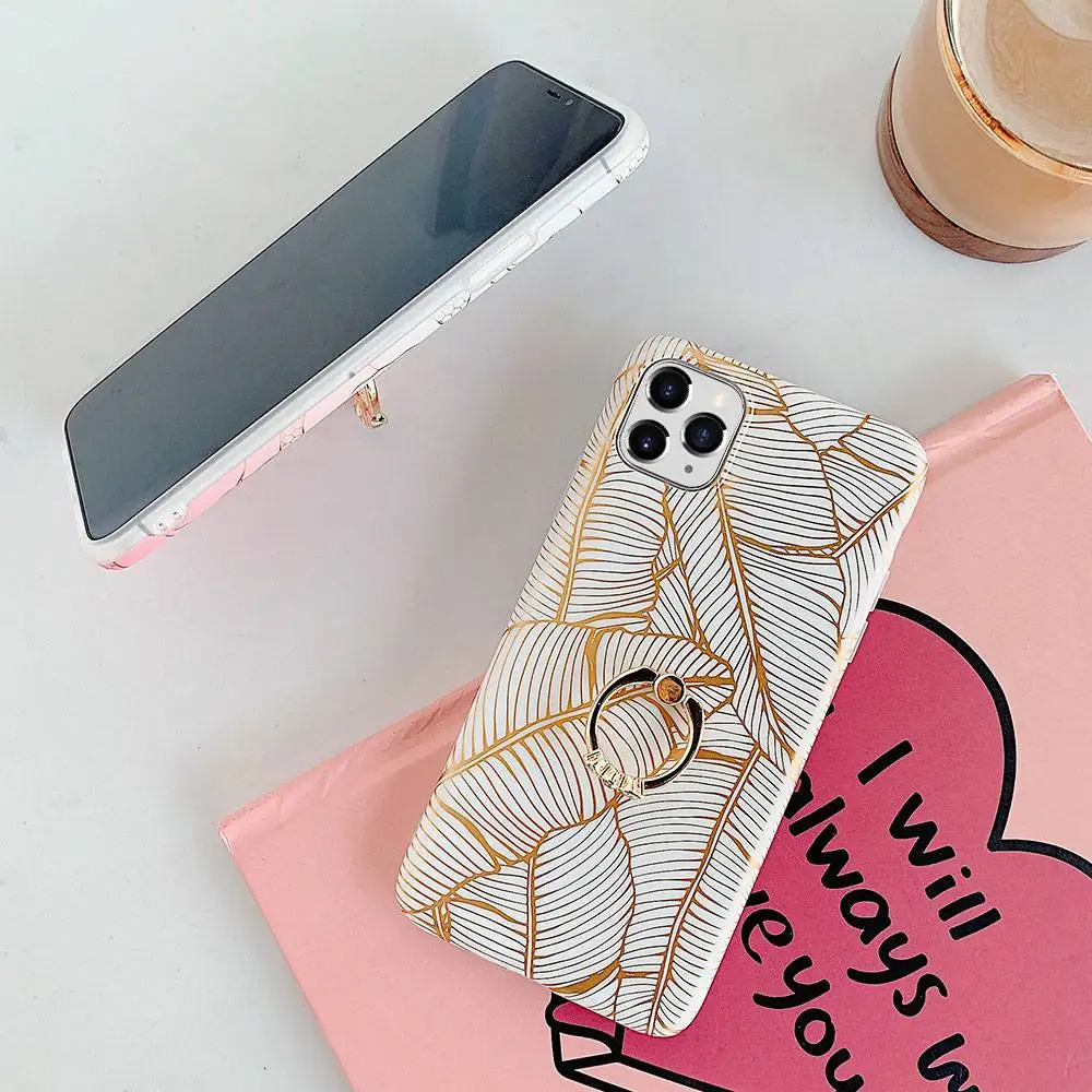 Чехол KISS с гальваническим покрытием чехол для iPhone 11 Pro Max XS XR Цветочный Мягкий